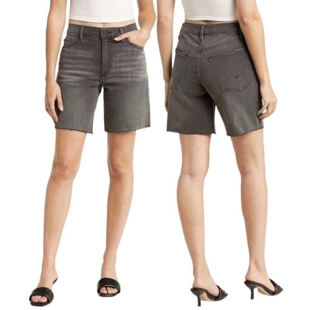 Hudson Jeans High Waist Jada Denim Shorts Raw Cut Hem Women’s Size 32 NEW